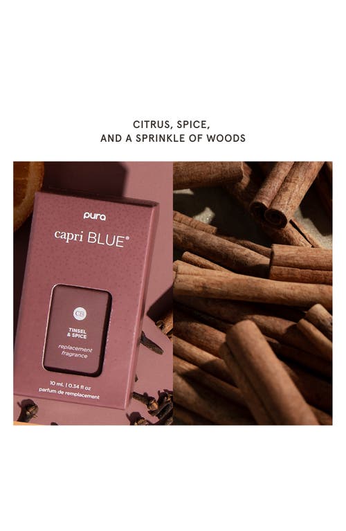 Pura X Capri Blue Chestnut Embers 2-pack Smart Fragrance Diffuser Refills In Tinsel & Spice