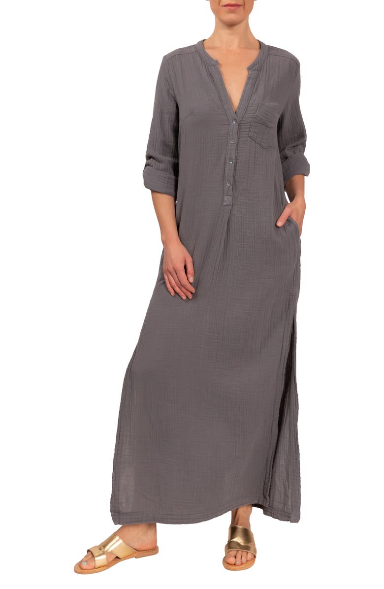 Everyday Ritual Tracey Cotton Caftan, Main, color, 