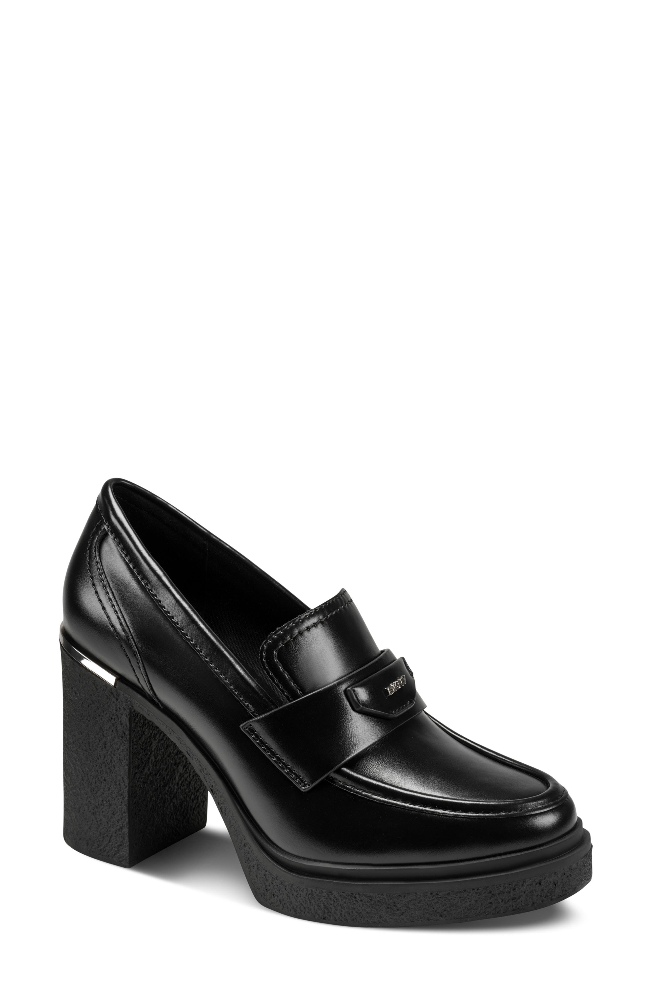 DKNY Tafani Block Heel Loafer, Main, color, 
