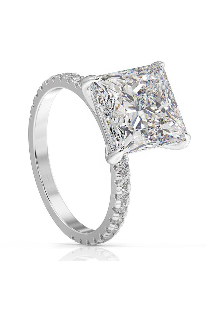 Bliss Diamond 4 1/2 Ct Princess Cut Diamond Engagement Ring Lab Grown in or Gold, Alternate, color, 