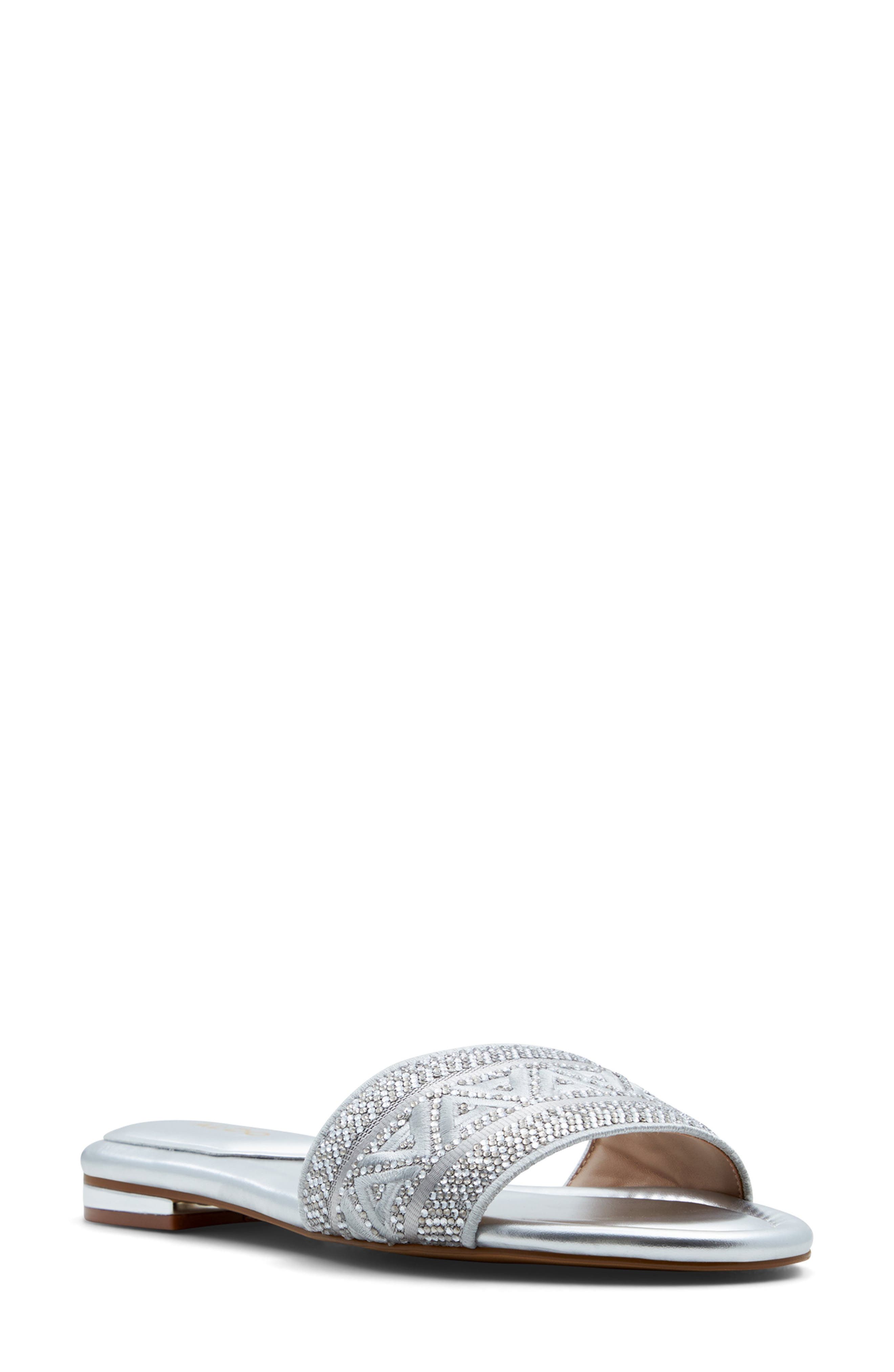 ALDO Ghalia Rhinestone Slide Sandal, Main, color, 