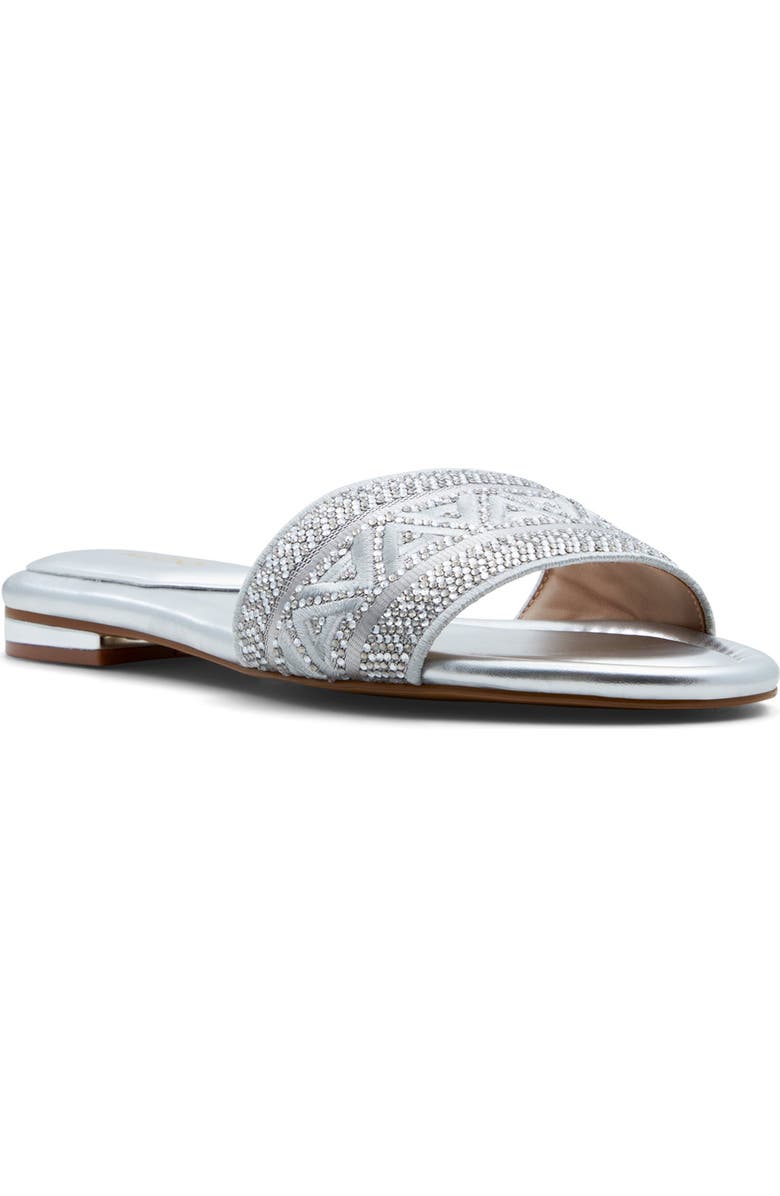 ALDO Ghalia Rhinestone Slide Sandal, Main, color,