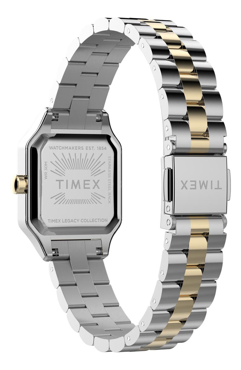 Timex<sup>®</sup> Legacy Addison Two-Tone Bracelet Watch, 23mm, Alternate, color, Addison Two Tone