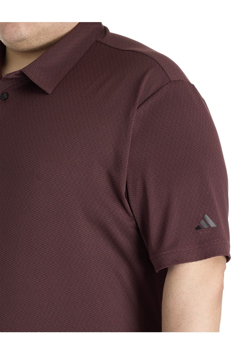 Big & Tall Ultimate 365 Textured Polo Shirt, Alternate, color, AURORA RUBY