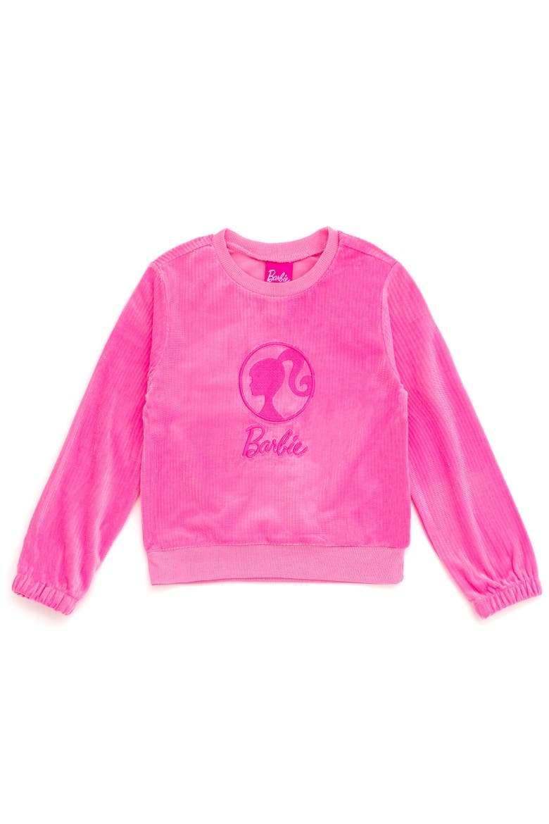 Velour Sweatshirt & Pants Set, Alternate, color, Pink