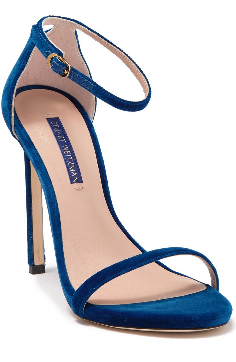 Stuart Weitzman Nudist Stiletto Ankle Strap Sandal, Alternate, color,