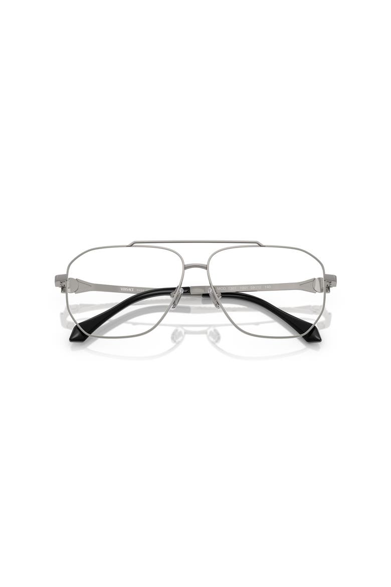 57mm Square optical glasses, Alternate, color, Grey