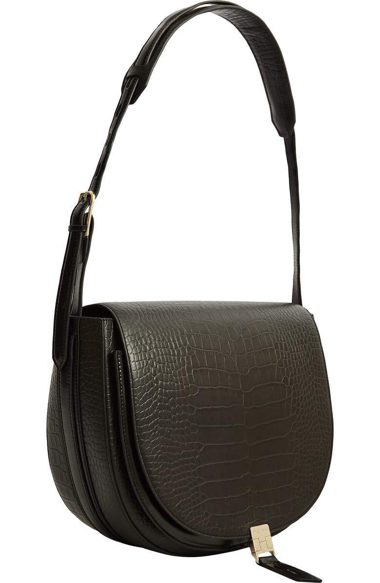 Reiss Hurlingham Leather Shoulder Bag, Alternate, color,