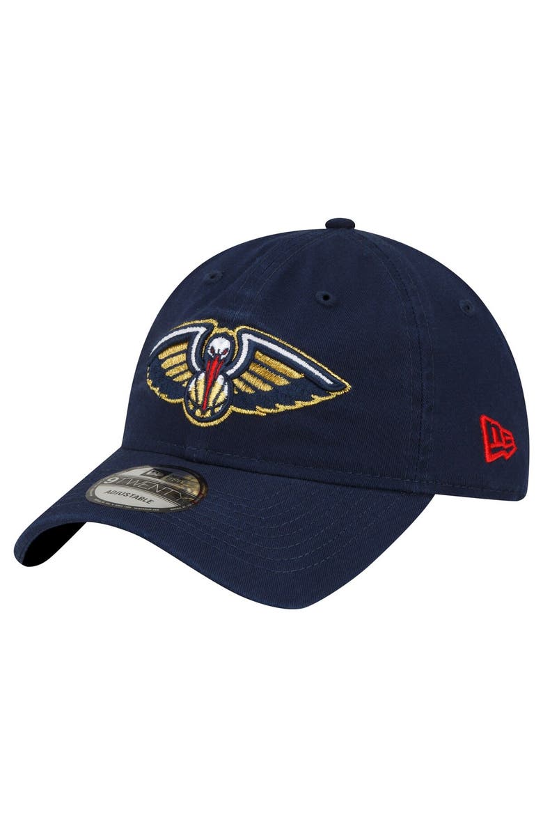 New Era Men's New Era Navy New Orleans Pelicans Team 2.0 9TWENTY Adjustable Hat, Main, color, 