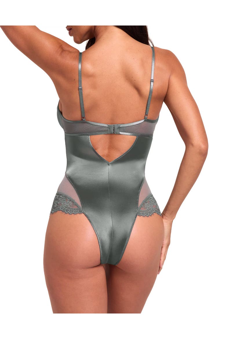 Vittoria Bodysuit Lingerie, Alternate, color, Dark grey