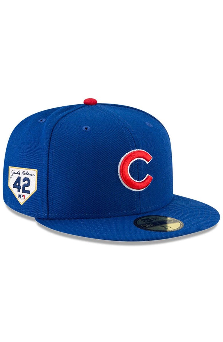 New Era Men's New Era Royal Chicago Cubs 2024 Jackie Robinson Day 59FIFTY Fitted Hat, Main, color, 