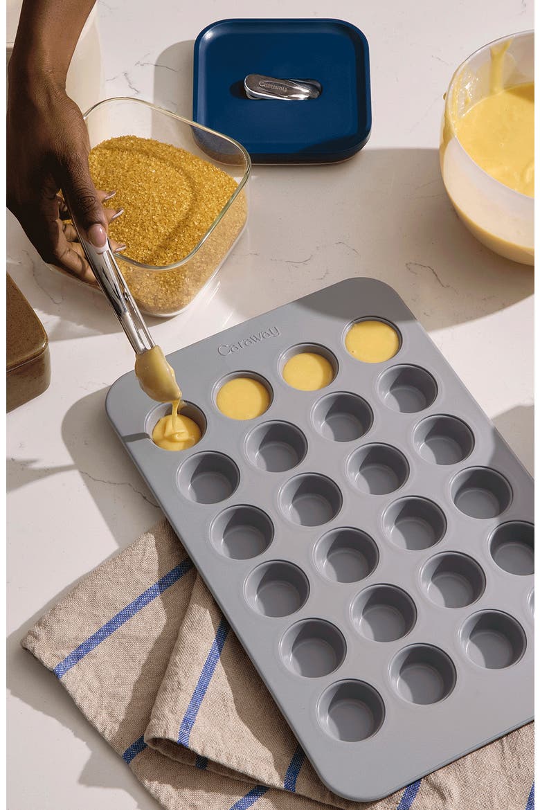 Ceramic Nonstick Mini Muffin Pan, Alternate, color, MARIGOLD