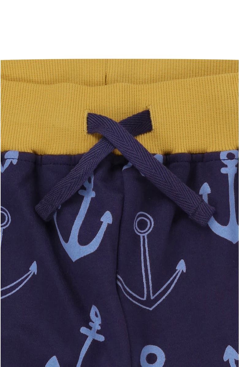 Lilly + Sid Organic Cotton Anchor And Stripe Shorts - 2 Pack, Alternate, color, Multi