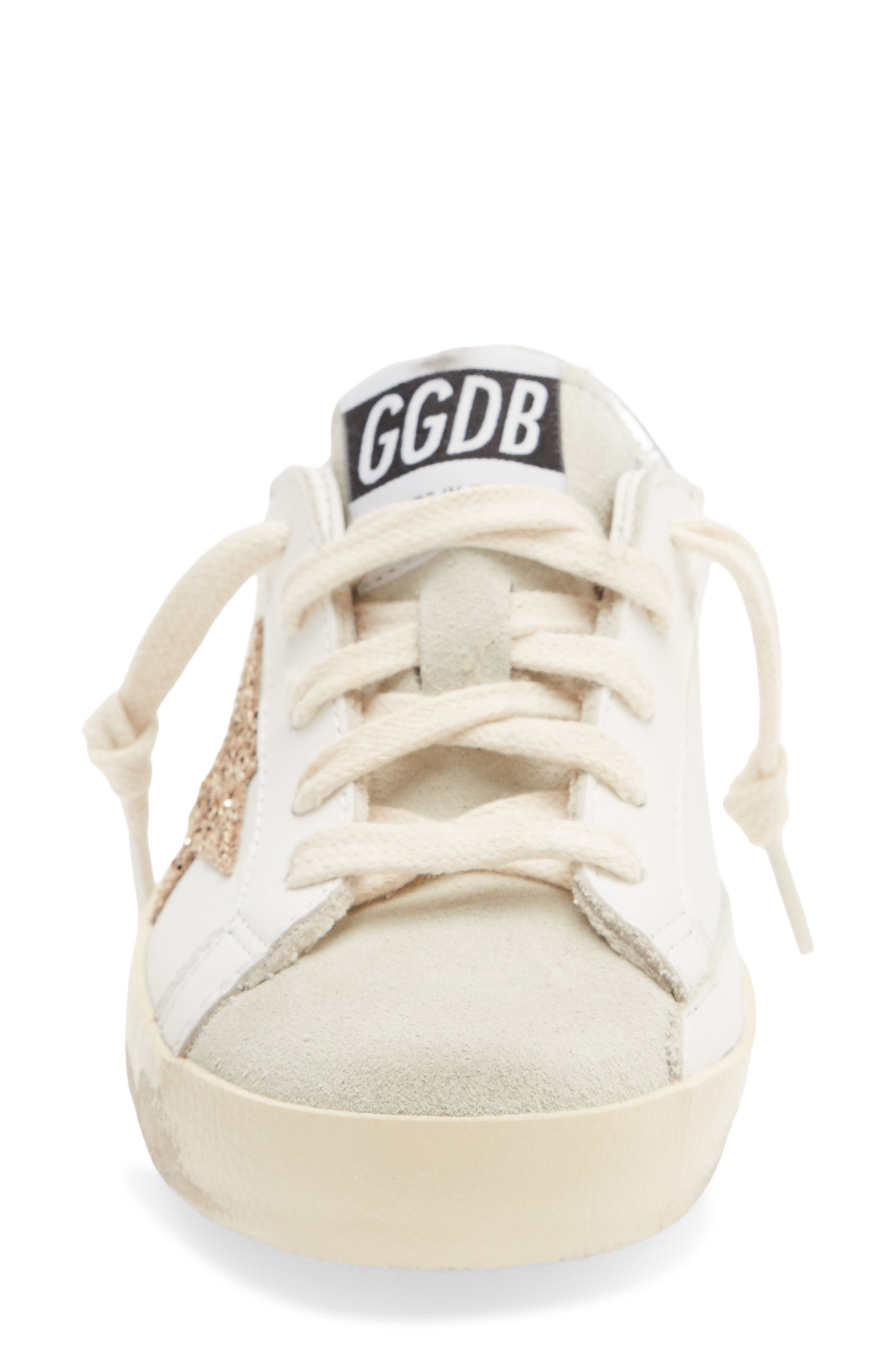 Kids' Super-Star Sneaker, Alternate, color, WHITE/ ICE/ GOLD/ SILVER