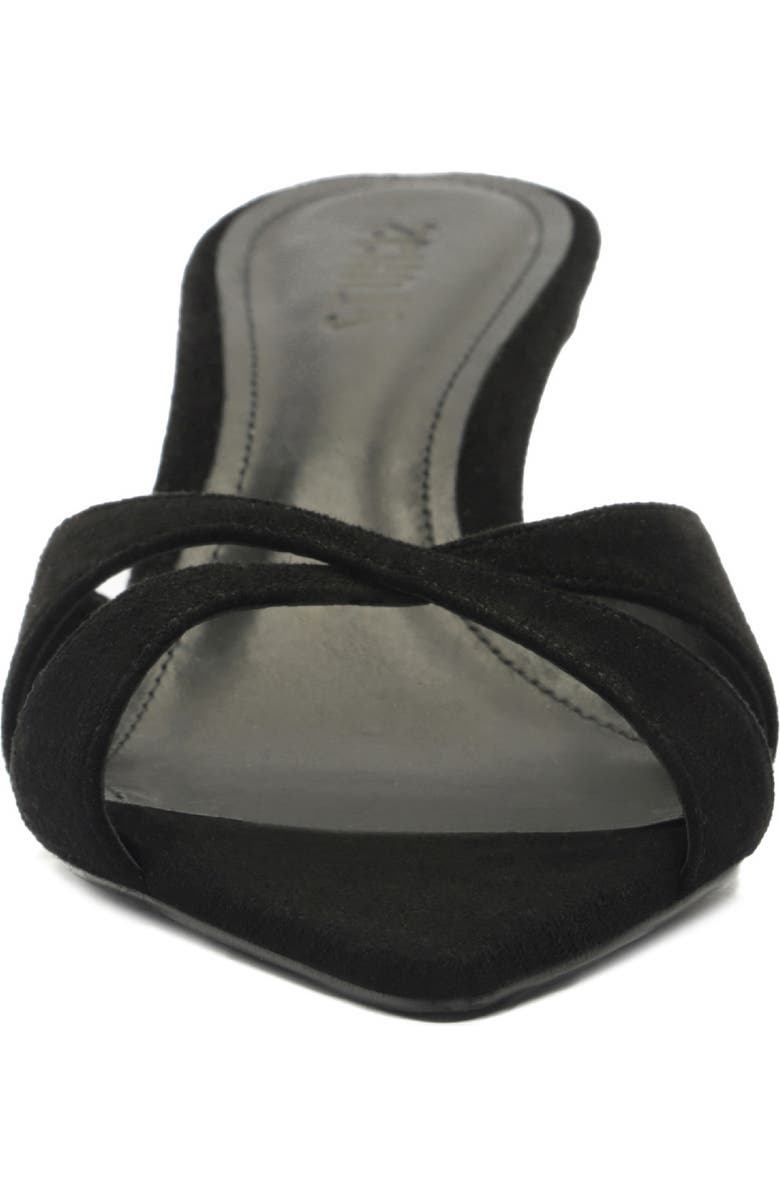 Schutz Hilda Leaf Pointed Toe Sandal, Alternate, color, Black