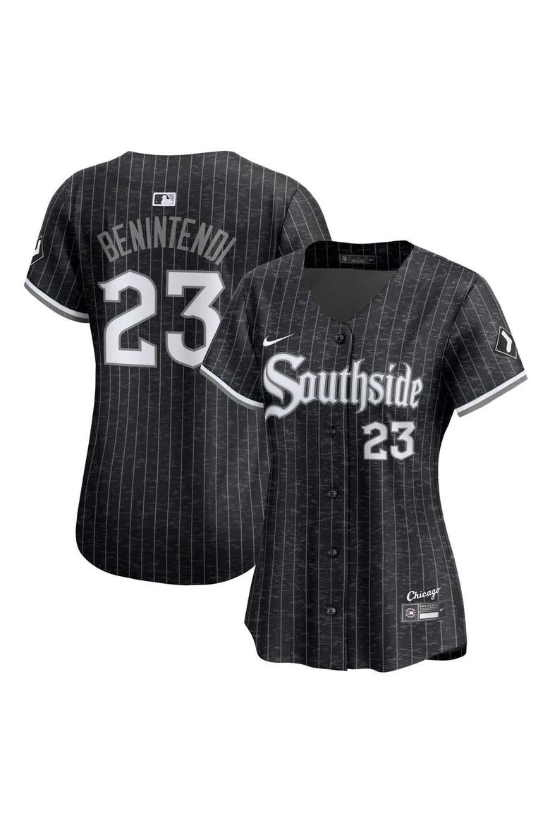 Women's Nike Andrew Benintendi Black Chicago White Sox City Connect Limited Jersey, Main, color, Black