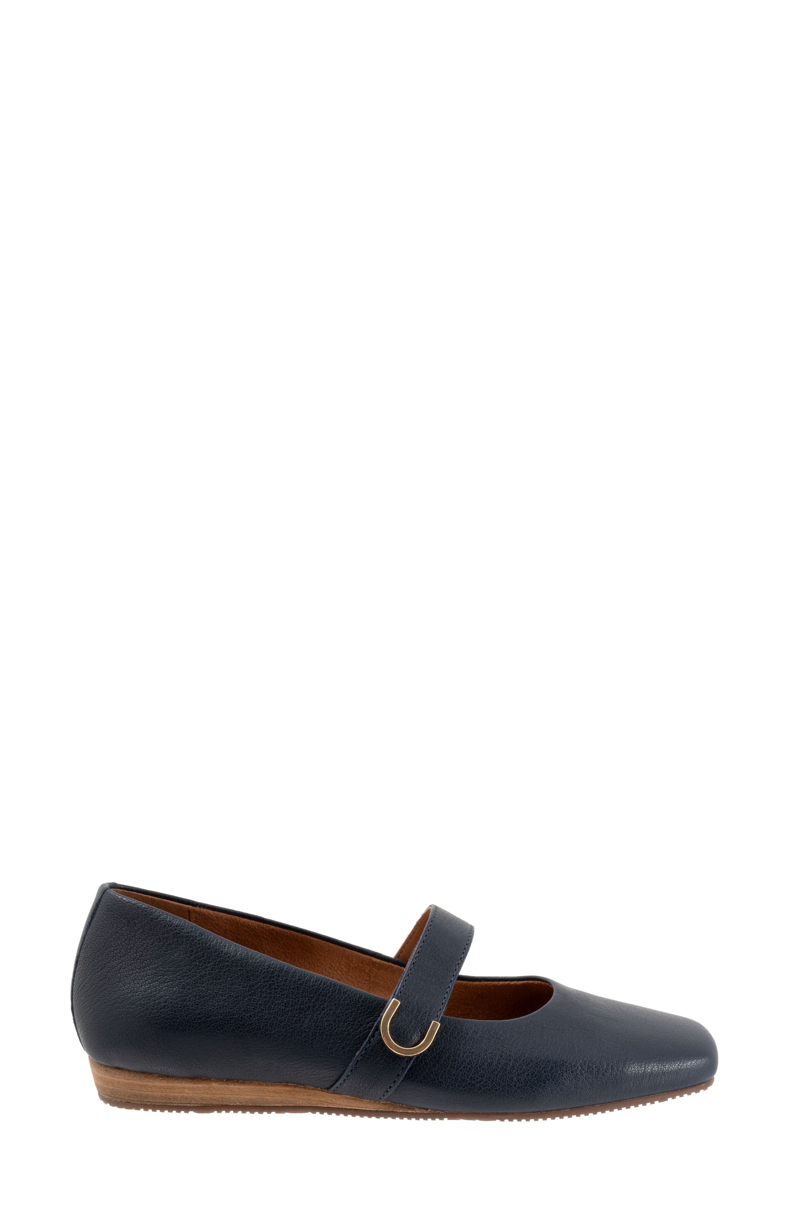 Valdivia Mary Jane Flat, Alternate, color, NAVY