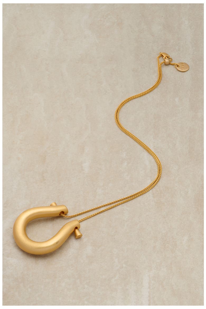 Parker Parallel Lines Pendant Necklace, Alternate, color, GOLD TONE