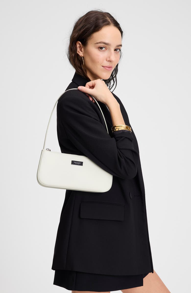 Kate Spade New York sam nylon shoulder bag, Alternate, color, White Dove