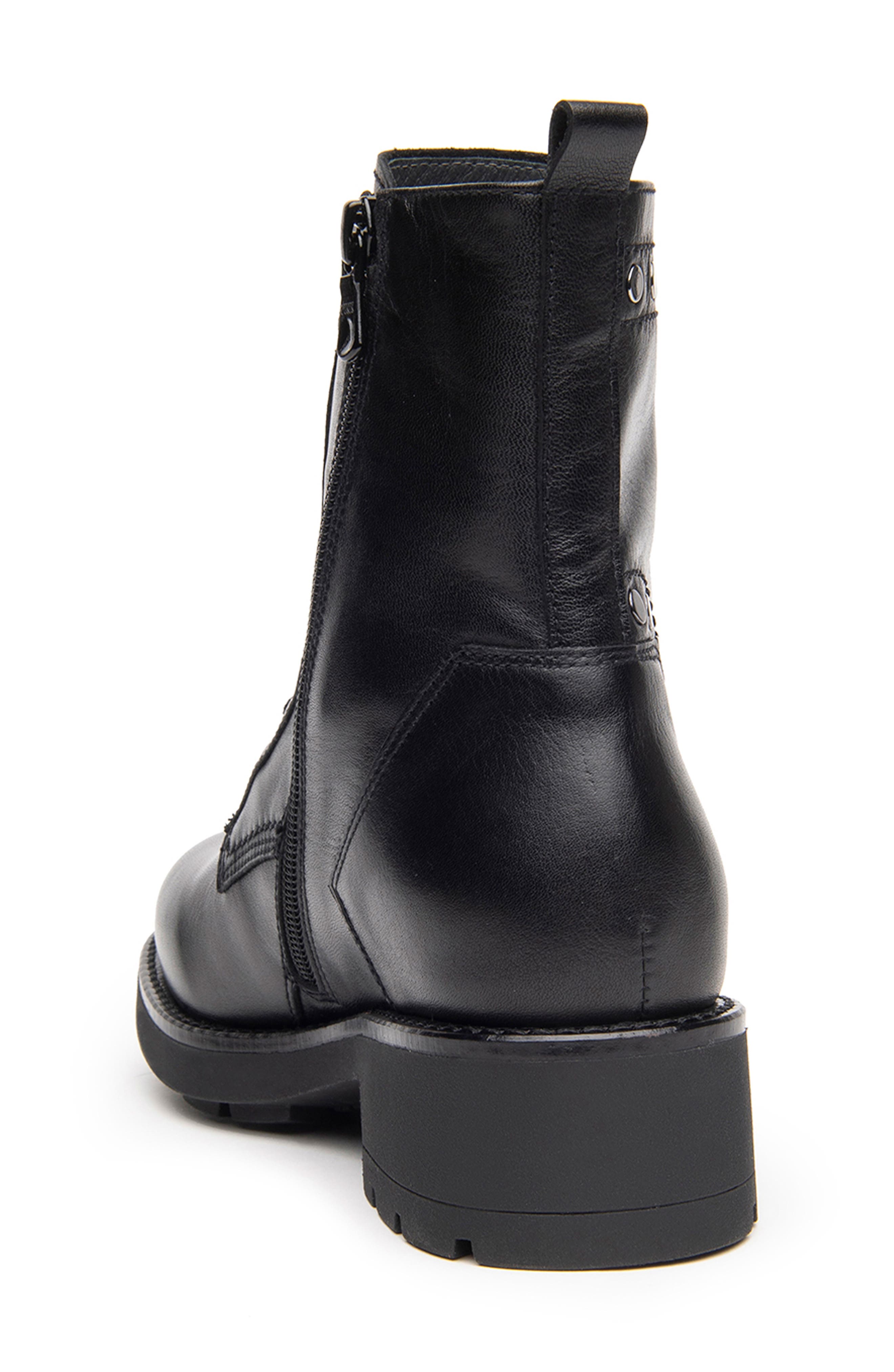 NeroGiardini Studded Combat Boot, Alternate, color, 