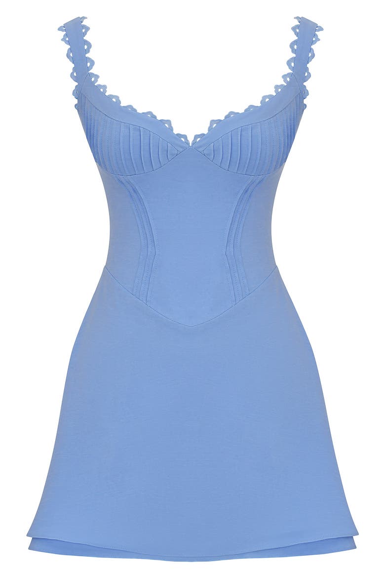 Tilly Pintuck Minidress, Alternate, color, BLUE