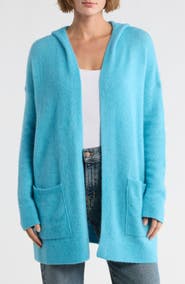 Eileen Fisher Cashmere Blend Hooded Cardigan