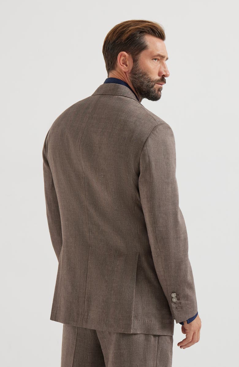 Brunello Cucinelli Chevron blazer, Alternate, color, Hazelnut