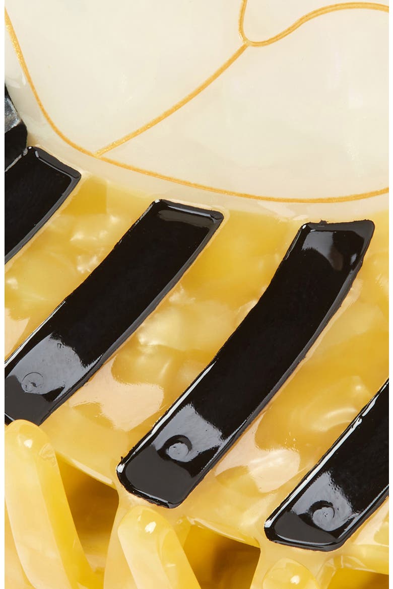 Bumblebee Jaw Hair Clip, Alternate, color, YELLOW