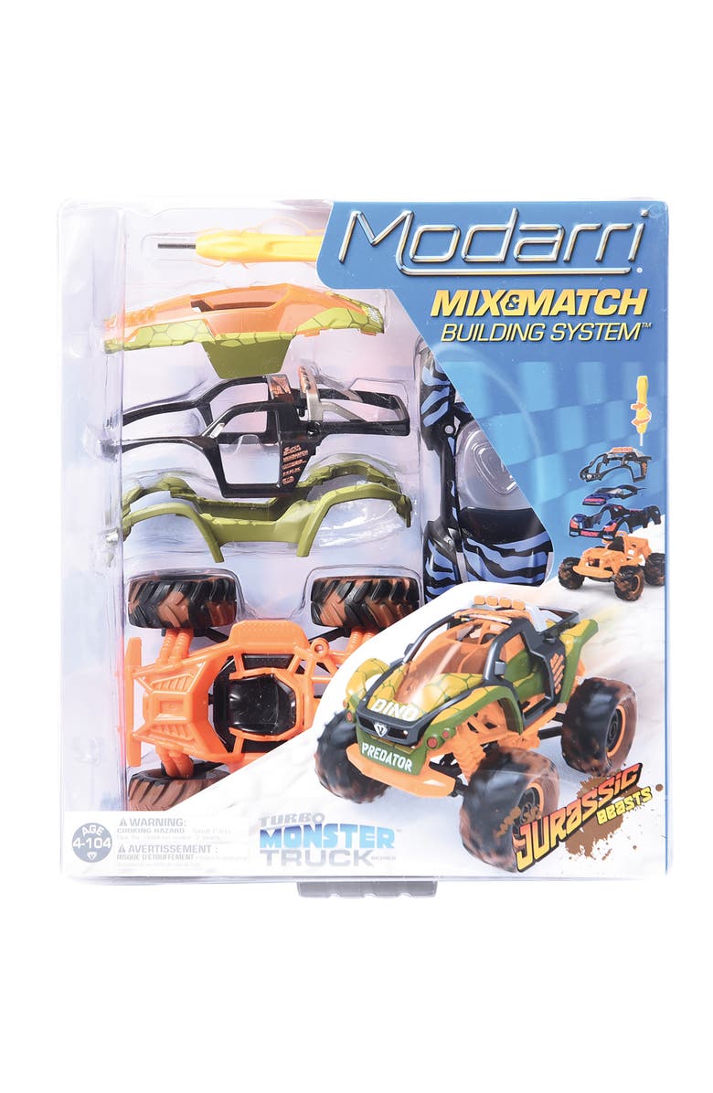 Modarri Jurassic Beasts Turbo Monster Truck, Main, color, Multicolored