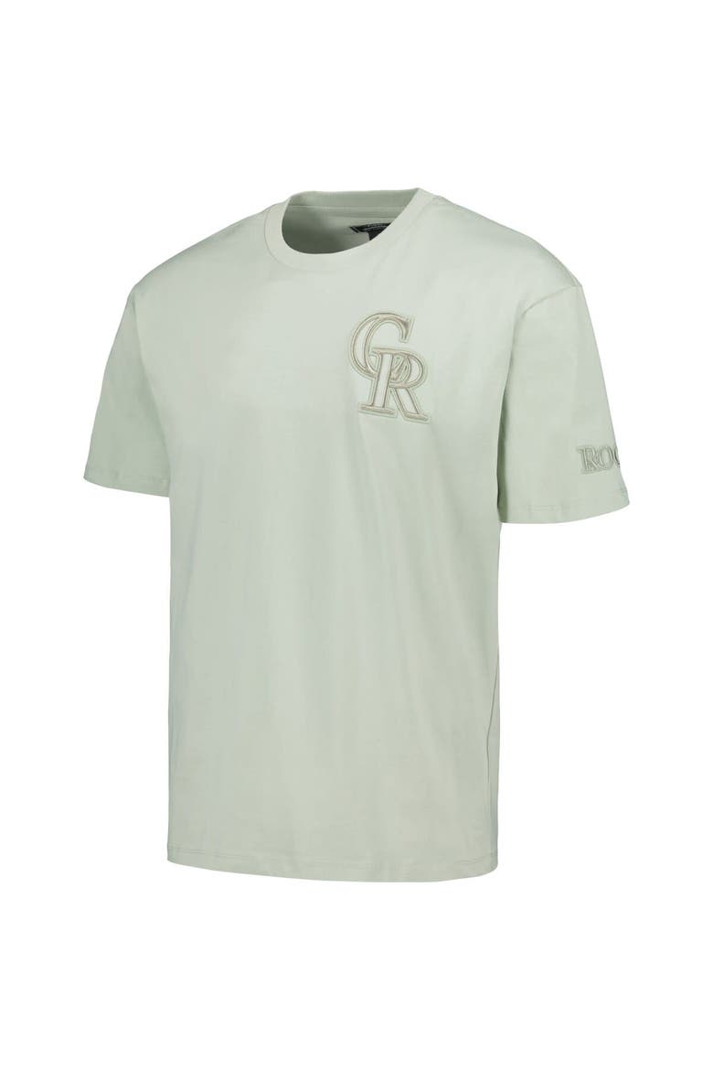 Men's Pro Standard Mint Colorado Rockies Neutral CJ Dropped Shoulders T-Shirt, Alternate, color, Mint