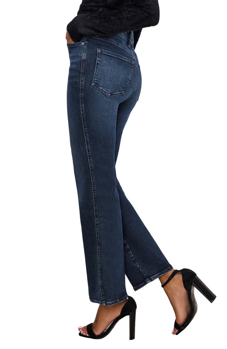 Good American Always Fits Good Curve Crop Straight Leg Jeans, Alternate, color,