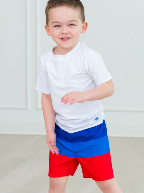 Shop Ruggedbutts Baby Upf50+ Americana Swim Trunks
