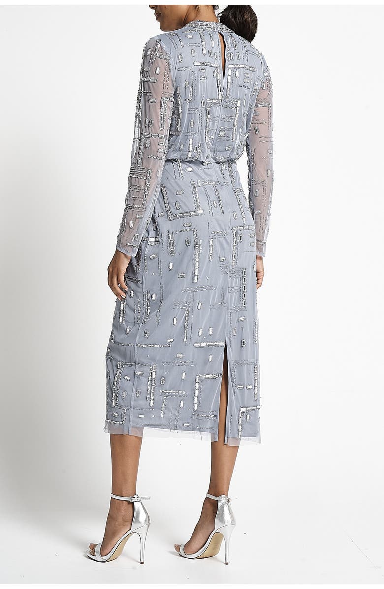 Frock and Frill Long Sleeved Embellished Gown, Alternate, color, 