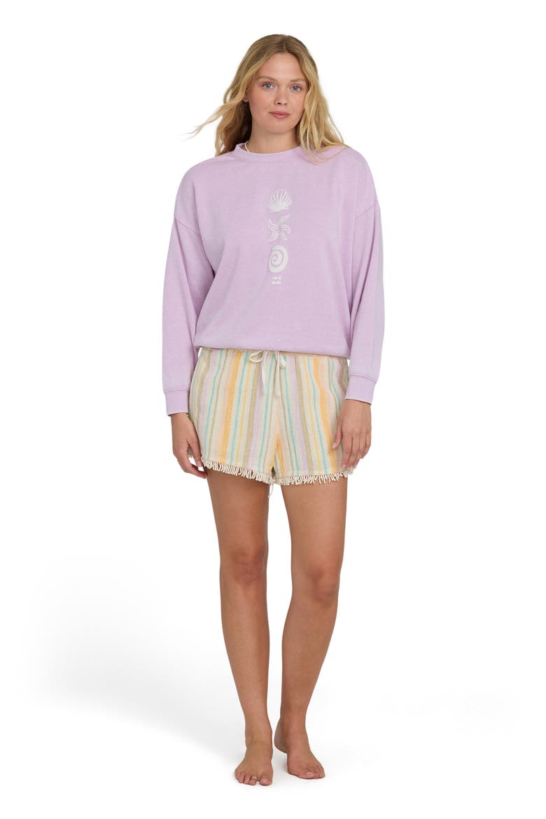 Echo Crew Fleece Graphic Sweatshirt, Alternate, color, SWEET LILAC