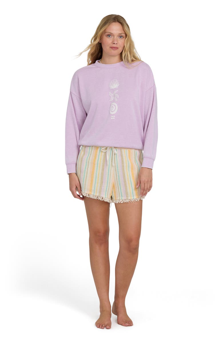 Billabong Echo Crew Fleece Graphic Sweatshirt, Alternate, color, Sweet Lilac