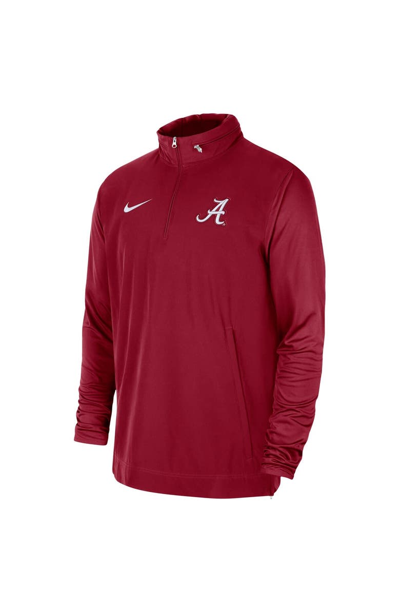 Nike Men's Nike Crimson Alabama Crimson Tide 2023 Coach Half-Zip Hooded Jacket, Alternate, color, 