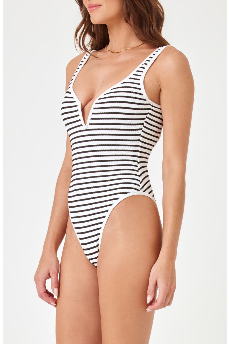 Coco Classic Stripe One-Piece Swimsuit, Alternate, color, SAIL ALONG STRPE