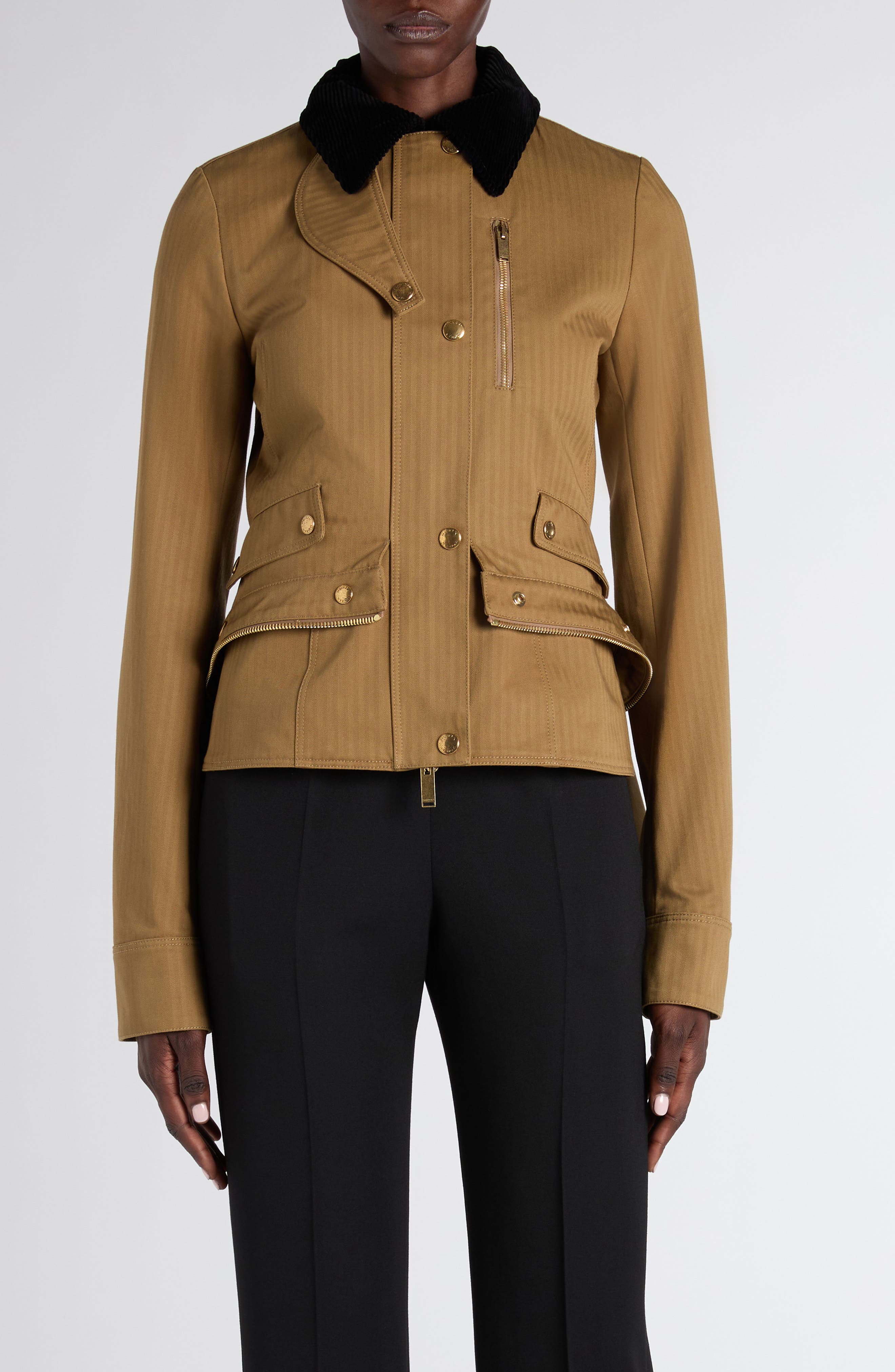 Kickback Cotton Herringbone Jacket