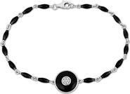 Julianna B. Diamond Accent Black & White Bracelet 14k Gold
