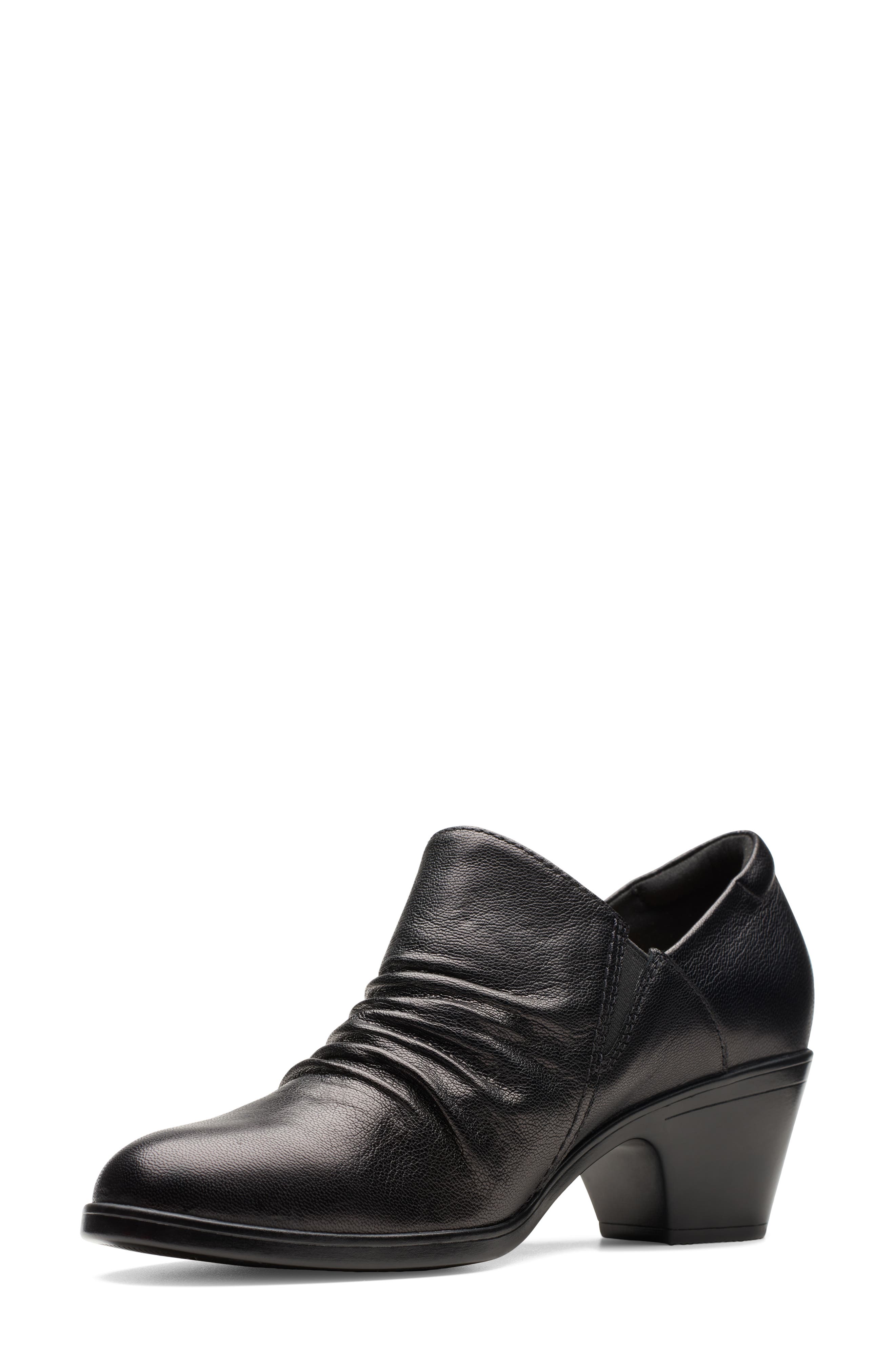 Emily 2 Cove Bootie, Alternate, color, BLACK LEATHER