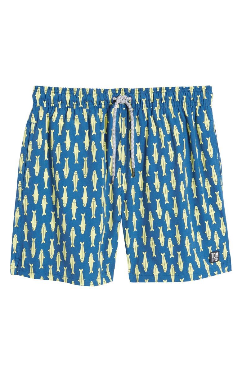 Tom & Teddy Sardines Swim Trunks, Alternate, color, 