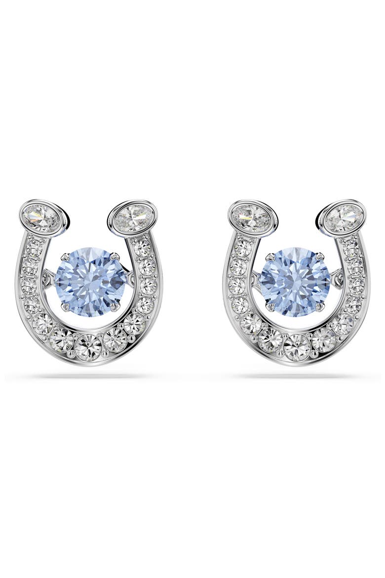 Symbolica Stud Earrings, Alternate, color, BLUE