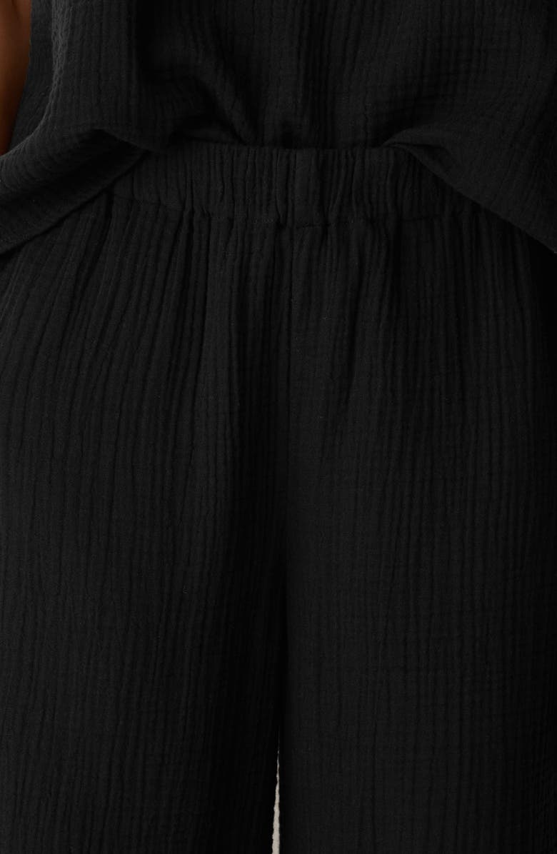 Eileen Fisher Organic Cotton Ankle Wide Leg Pants, Alternate, color,