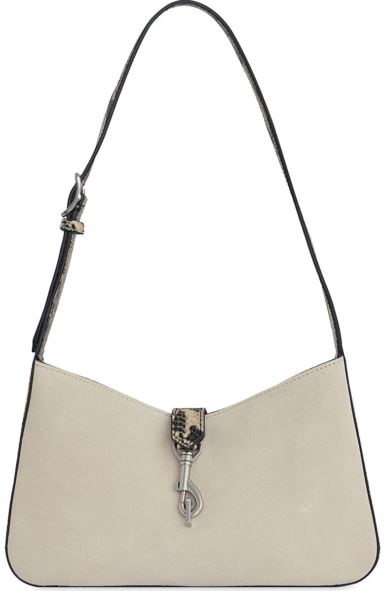Rebecca Minkoff Small Megan Leather Shoulder Bag, Main, color, Ivory