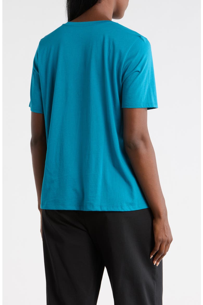 V-Neck Organic Cotton Knit T-Shirt, Alternate, color, DRAGONFLY