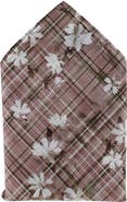 Ascentix Floral and Plaid Cotton Handkerchief