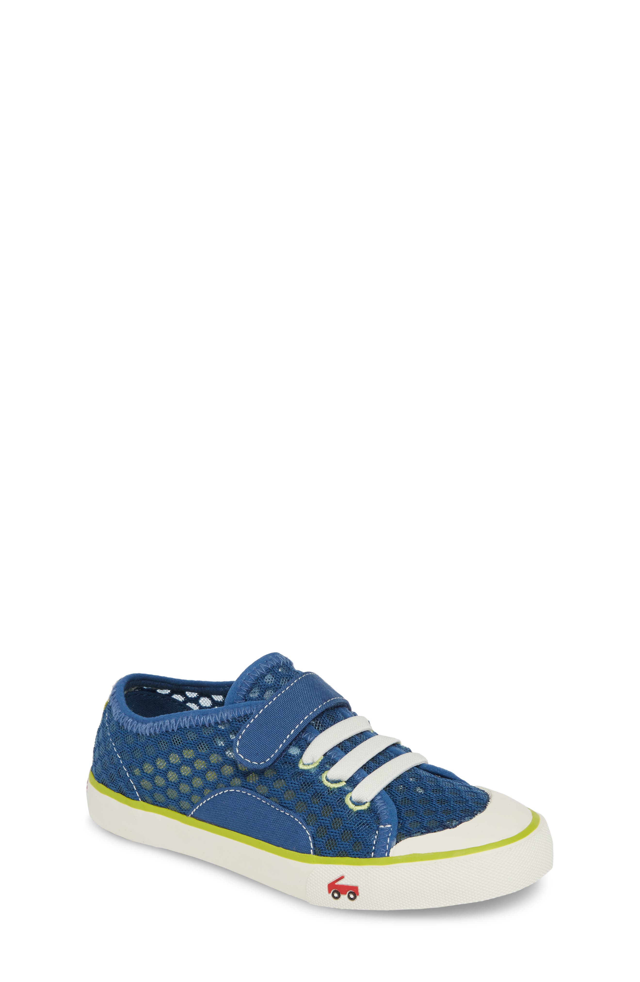 Saylor Sneaker, Main, color, BLUE/ LIME