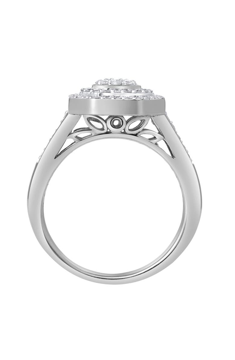 LuvMyJewelry Vionne 0.50 Ct 10K Gold Diamond Ring, Alternate, color, 10K White Gold