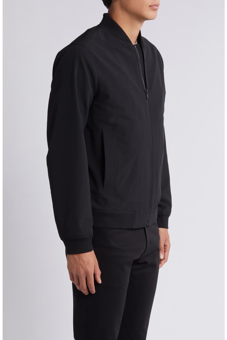 Brenton Bomber Jacket, Alternate, color, BLACK