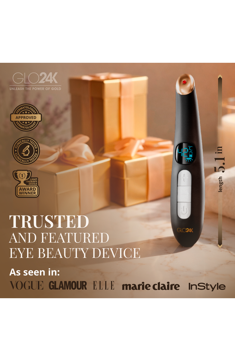 GLO24K UNLEASH THE POWER OF GOLD Triple Action Eye Care Therapy Wand, Alternate, color, Na